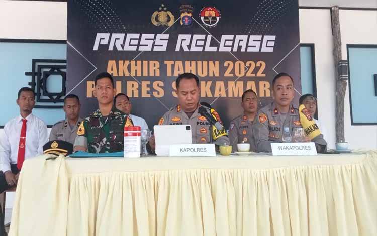 Sepanjang 2022 Polres Sukamara Tangani 67 Kasus Pidana