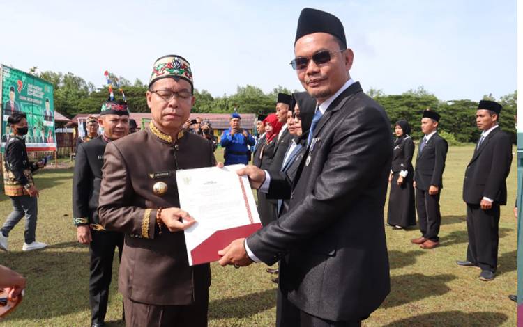 Bupati Katingan Hadiri Peringatan Hari Amal Bakti di Pegatan