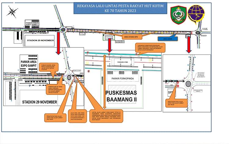 Dishub Kotim akan Rekayasa Lalu Lintas pada Pesta Rakyat HUT Kotim ke-70