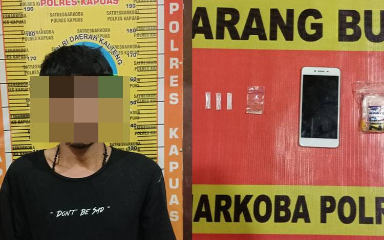 Satresnarkoba Polres Kapuas Tangkap Seorang Laki-laki Terlibat Sabu