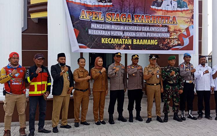 Baamang Kecamatan Pertama Siaga Karhutla di Kotim