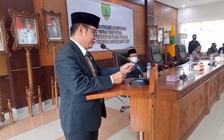 Bupati Barito Timur Sebut Peniadaan Honorer Bukan Keinginan Dirinya