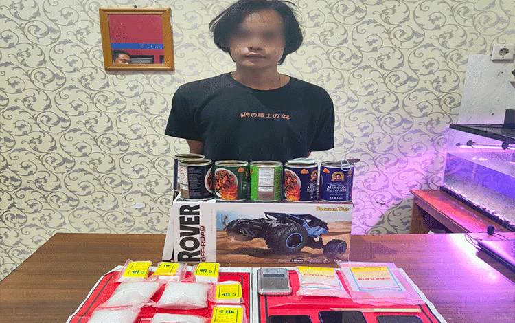 Polres Kotim Tangkap Pengedar Sabu 6 Ons