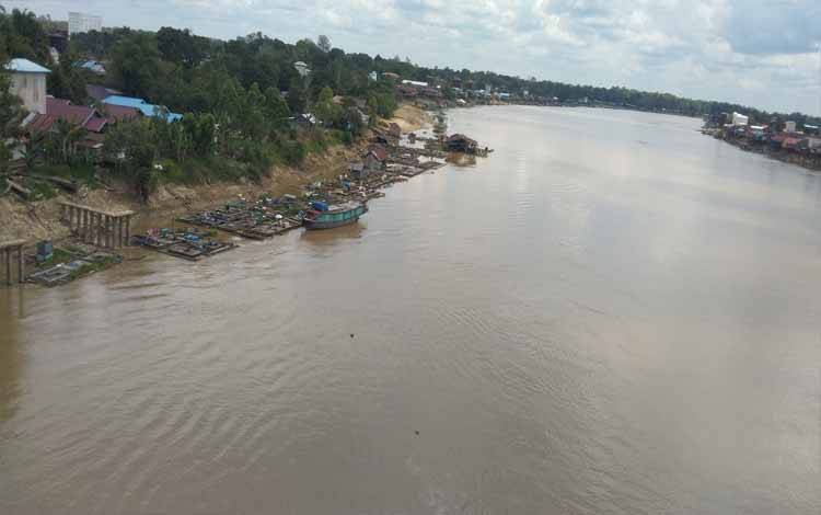Curah Hujan Menurun Sebabkan DAS Katingan Surut