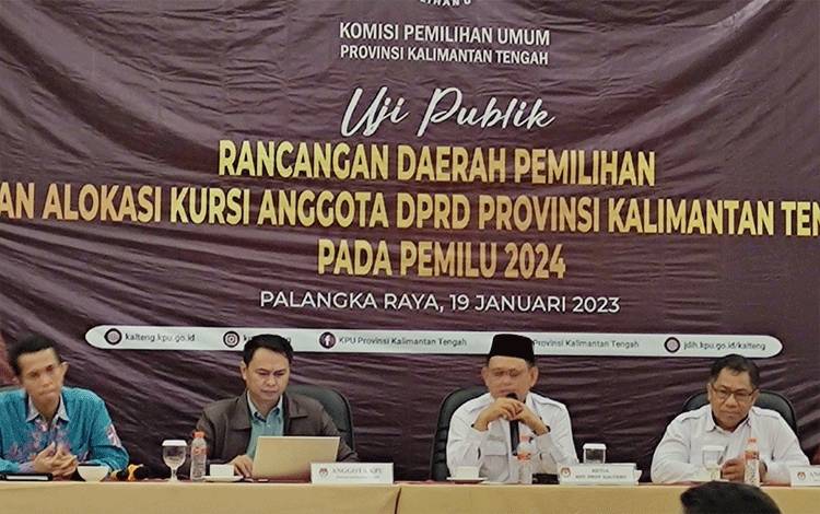 KPU Kalteng Lakukan Uji Publik Rancangan Dapil