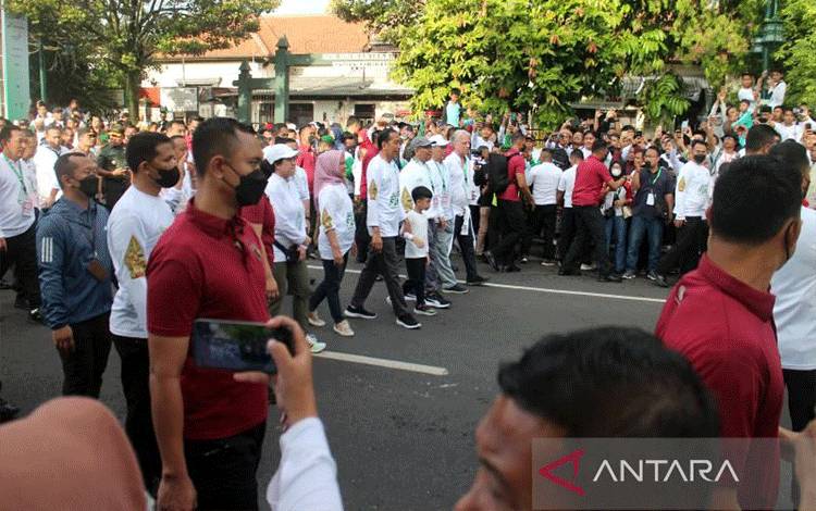 Presiden Jokowi Apresiasi Perhelatan Porseni NU dan Jalan Sehat