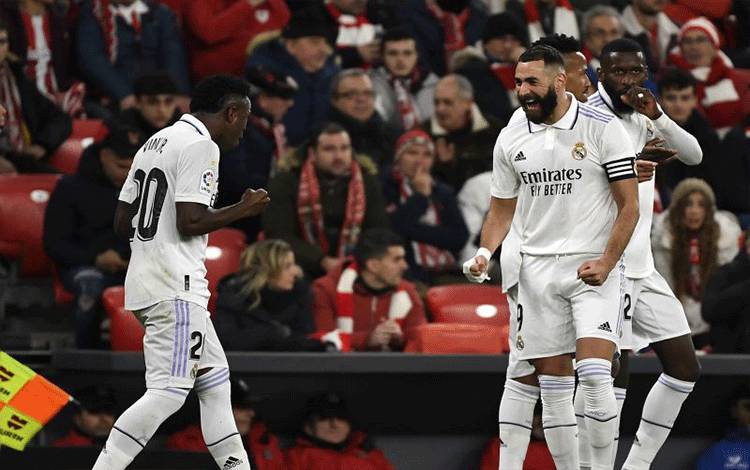 Benzema dan Kroos Bawa Real Madrid Menang 2-0 atas Athletic Bilbao