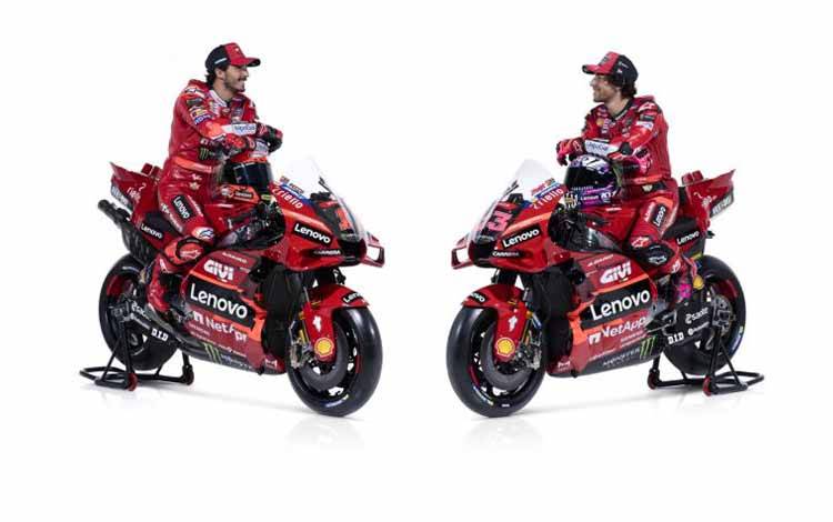 Ducati Lenovo Andalkan Bagnaia Hingga Bautista di Tahun 2023