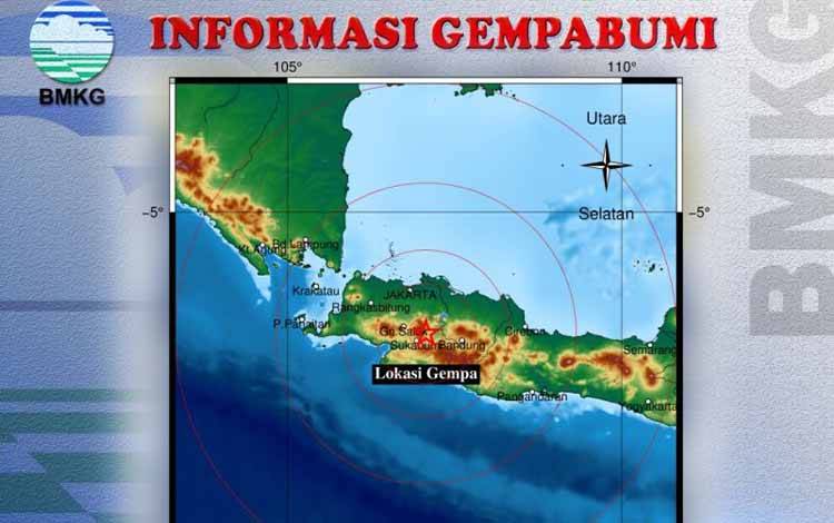 Gempa Cianjur Magnitudo 4,3 Dirasakan Hingga Sukabumi