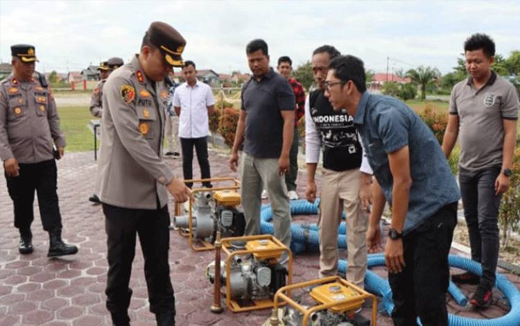 Antisipasi Karhutla, Kapolres Katingan Cek Kesiapan Personel dan Sarpras