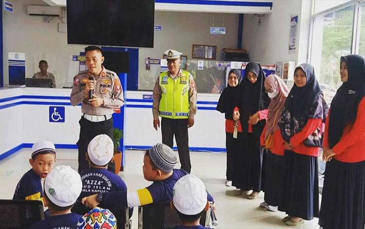 Satlantas Polres Kapuas Tanamkan Tertib Lalu Lintas Sejak Dini