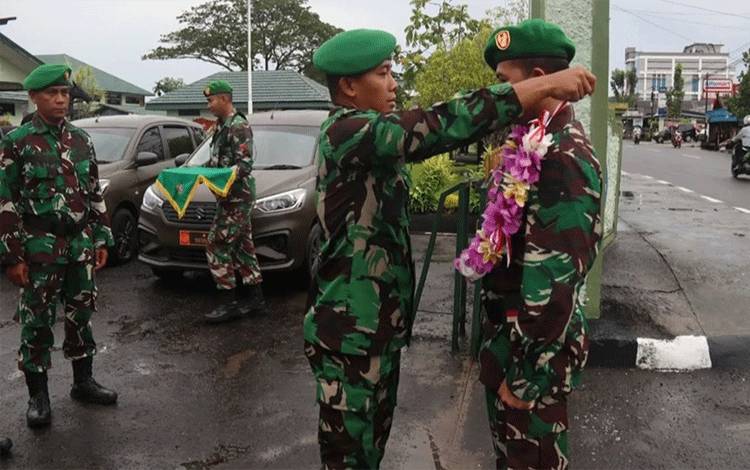 Dandim Kapuas Sambut Kedatangan Purna Tugas Personil Satgas Apter Papua
