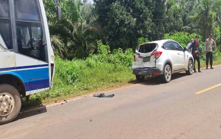 Bus Damri Alami Kecelakaan di Sampit
