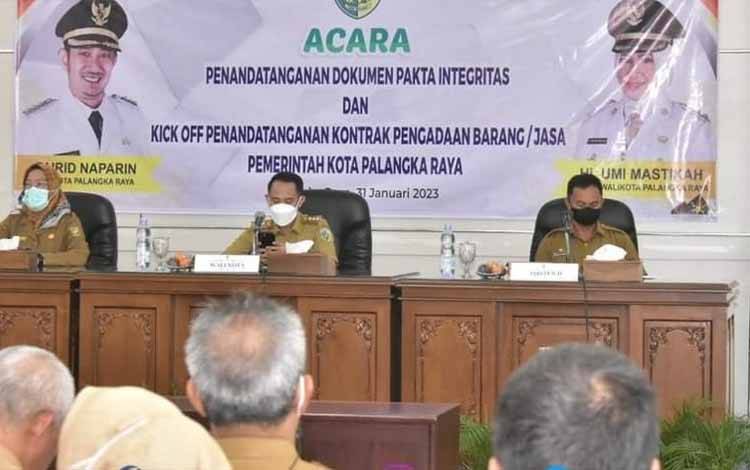 Wali Kota Palangka Raya Minta SOPD Optimalkan Serapan Anggaran