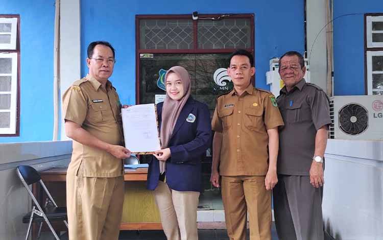 Diskominfo Kapuas Terima Mahasiswi PKL