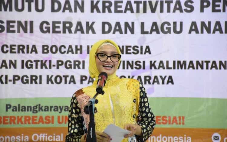 Bunda Paud Kalteng Ajak Guru Lebih Kreatif
