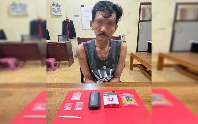 Miliki 3 Paket Sabu, Pria Setengah Abad Diamankan Saat Transaksi di Palangka Raya