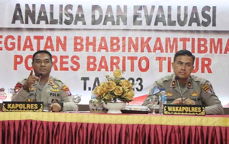 Masuk Tahun Politik, Kapolres Barito Timur Beri Arahan ke Bhabinkamtibmas