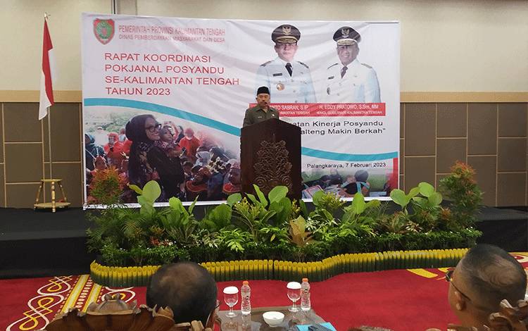 Sekda Kalteng Minta Stakeholder Kembangkan Kelompok Kerja Posyandu Turunkan Stunting