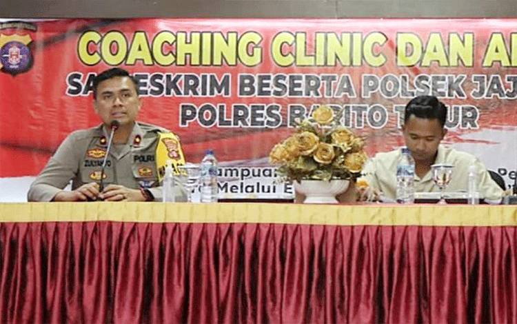 Wakapolres Barito Timur Buka Coaching Clinic dan Asistensi E-Manajemen Penyidikan