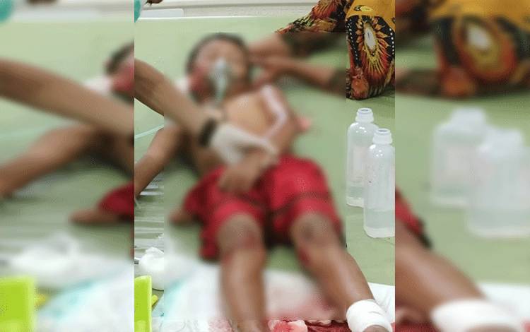 Menyeberang Jalan, Murid SD Tertabrak Mobil Terpental 5 Meter di Kotim