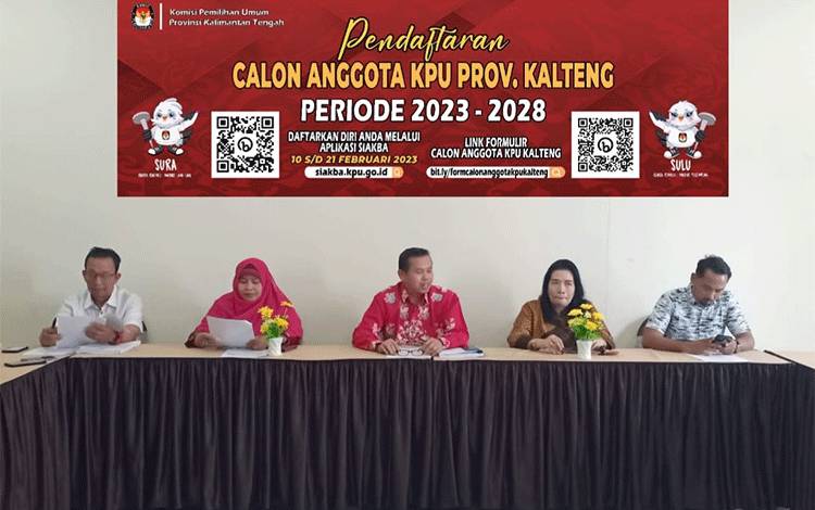 KPU Buka Pendaftaran Calon Anggota KPU Kalteng