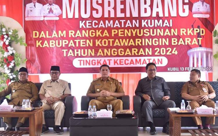 Ini Jumlah Usulan yang Disampaikam Musrenbang 2024 Kecamatan Kumai