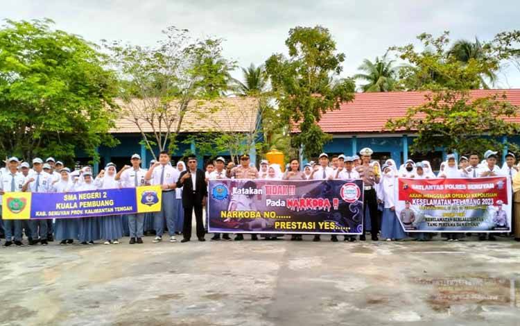 Sat Binmas Polres Seruyan Beri Penyuluhan Bahaya Narkoba ke Sekolah