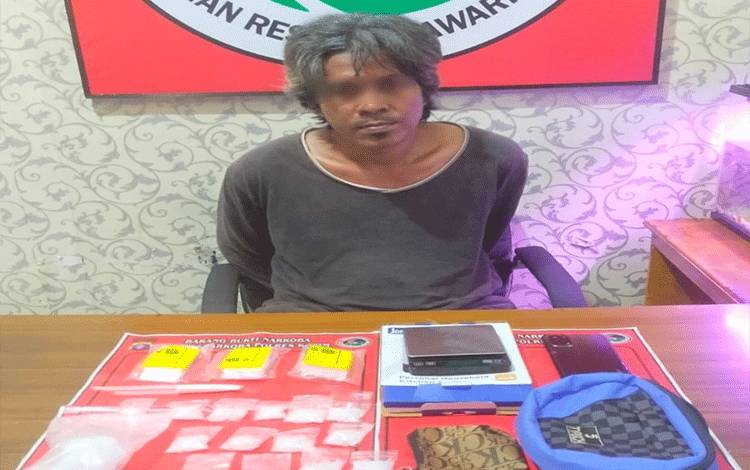 Sempat Kabur, Pengedar Sabu 1,58 Ons Dibekuk Polres Kotim