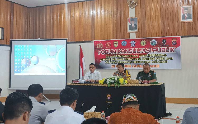 Pemkab Gunung Mas Sambut Baik Forum Konsultasi Publik Digelar Polres