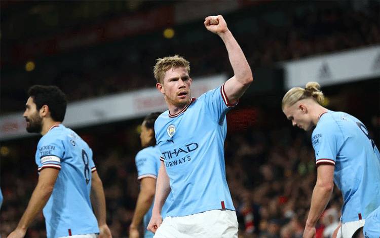 De Bruyne Cetak Brace Saat Man City Tekuk Crystal Palace 4-2