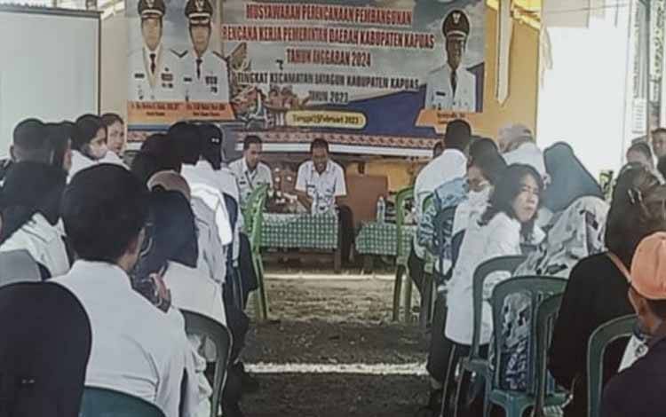 Musrenbang Kecamatan Bataguh Didominasi Usulan Infrastruktur