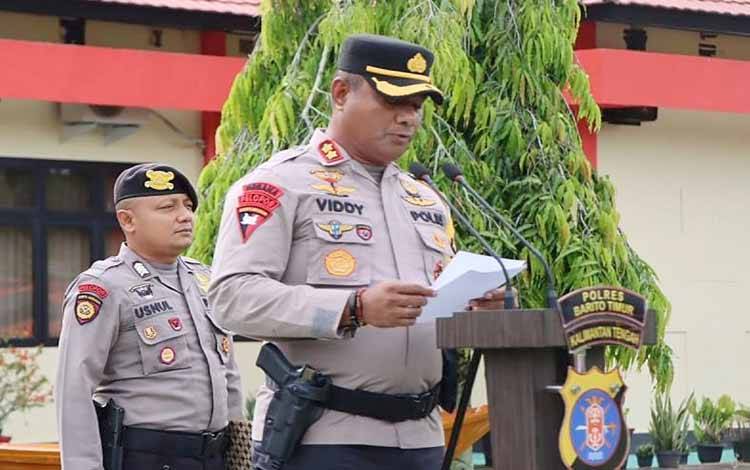 Masuk Puncak Musim Hujan, Polres Barito Timur Laksanakan Apel Gelar Personel dan Sarpras
