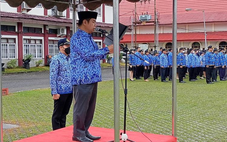 Bupati Barito Timur Singgung Masalah Honorer dan Adhoc Pemilu pada Apel Kesadaran Nasional
