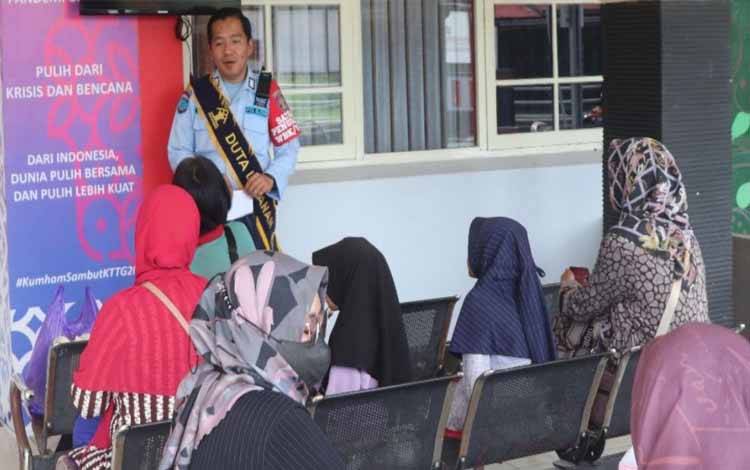 Duta Layanan Rutan Kapuas Sosialisasikan Alur Pelayanan Kunjungan?