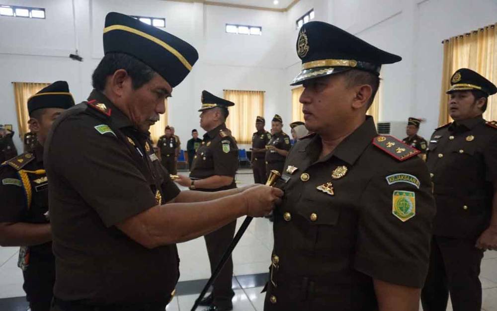 Empat Kajari dan Pejabat Lingkup Kejati Kalteng Resmi Berganti