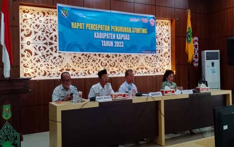 Tim Percepatan Penurunan Stunting Kabupaten Kapuas Kembali Adakan Rapat, Bahas Ini