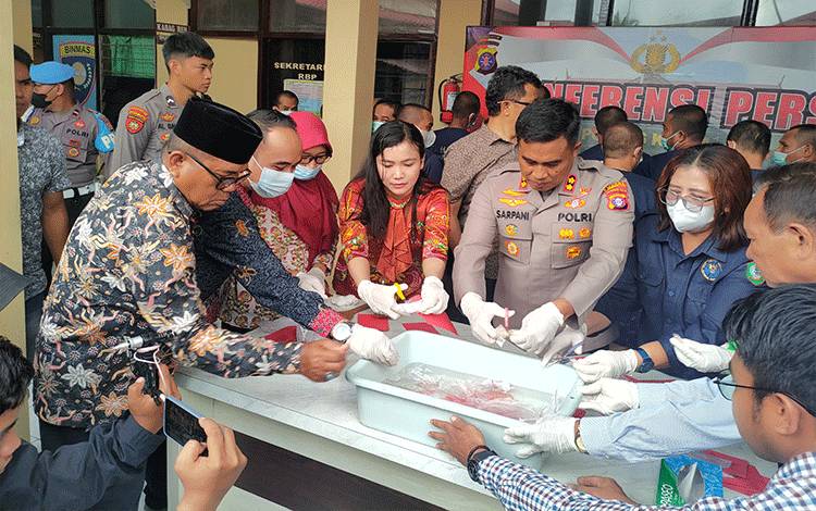 Narkotika Bernilai Ratusan Juta di Musnahkan Polres Kotim