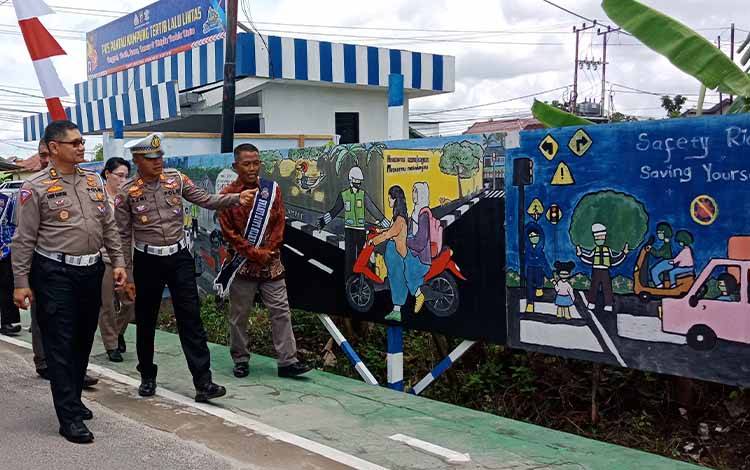 Kampung Tertib Lalu Lintas Baamang Barat Jadi Kandidat Penilaian Tingkat Nasional