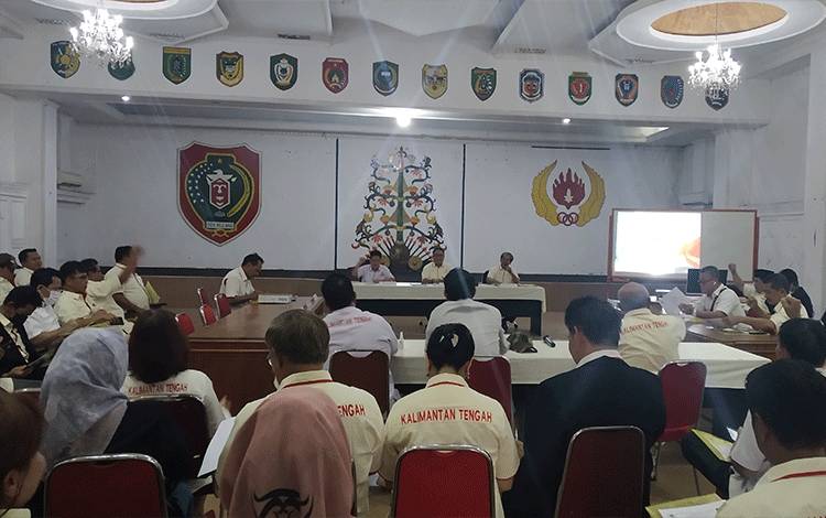 KONI Kalteng Rapat Pleno Tunjuk Plt Ketua Umum