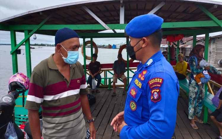 Satpolairud Polres Kapuas Ajak Warga Cegah Ilegal Fishing
