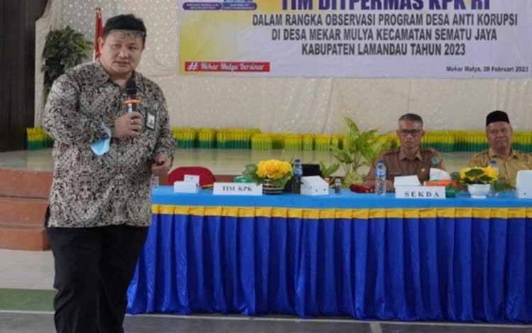 KPK Observasi Desa Anti Korupsi di Lamandau