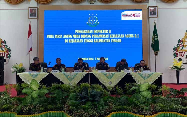 Bidang Pengawasan Kejaksaan Agung RI Inpeksi Umum di Wilayah Hukum Kejati Kalteng