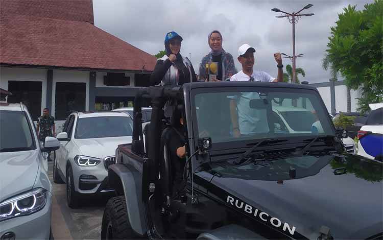 Konvoi Piala Adipura, Wali Kota Palangka Raya Naik Jeep Rubicon