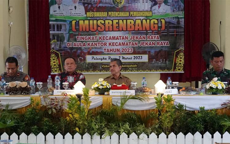 Musrenbang Kecamatan Jekan Raya Hasilkan 61 Usulan