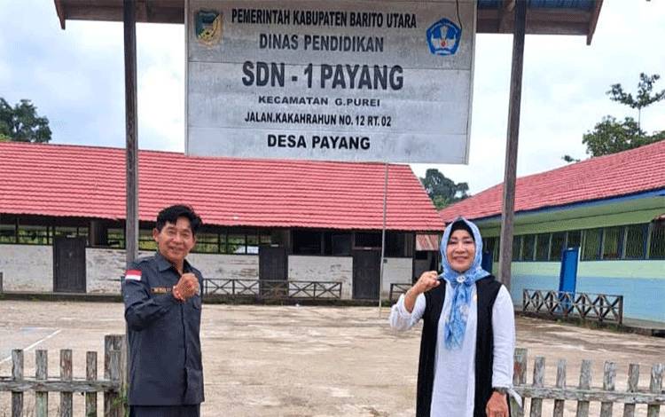 Anggota DPRD Barito Utara Kunjungi SDN 1 Payang Gunung Purei