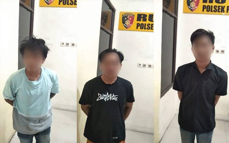 Tiga Pemuda Ditangkap Polsek Pahandut Karena Keroyok Satpam