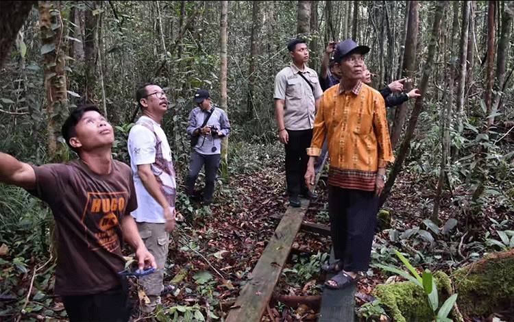 Wabup Kapuas Kunjungi Stasiun Penelitian Orangutan Tuanan BOS Mawas