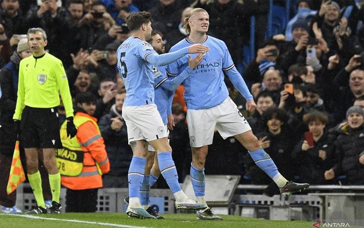 Haaland Cetak Lima Gol Bawa Manchester City Maju ke Perempat Final