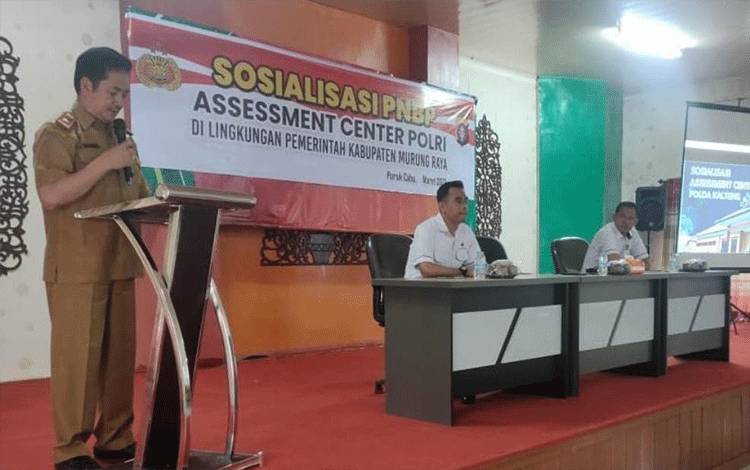 Buka Sosialisasi PNBP Asesment Center Polri, Ini Kata Asisten II Setda Murung Raya